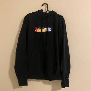 Simple Black Nike “Just Do It” Hoodie